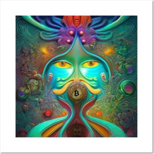 Bitcoin NFT Cryptocurrency Art Posters and Art